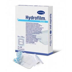 Hydrofilm PLUS pansement transparent avec coussin absorbant 5 x 7,2 cm, 5 Pc