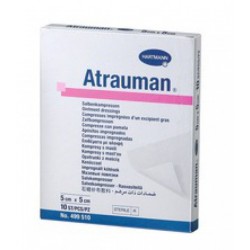 Atrauman compresse impregnees 5 x 5 cm, 10 pces