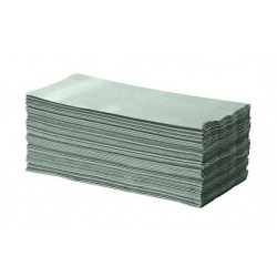 serviettes en papier pliées (2 plis) vert 200 pieces