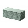 serviettes en papier pliées (2 plis) vert 200 pieces