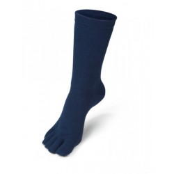 chaussettes avec 85 % soie 15 % Nylon bleu foncé