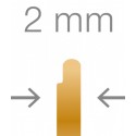 RUCK® Goldstadt ortonyxies avec 2 coté en demi boucle , Gr 15 mm, épaisseur 0,1