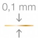 RUCK® Goldstadt ortonyxies avec un coté en demi boucle , Gr 23 mm, épaisseur 0,1