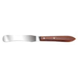 spatule en metal manche en bois 22 cm