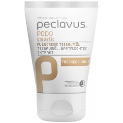 peclavus® PODOdiabetic Crème pour les pieds huile d'arbre à thé