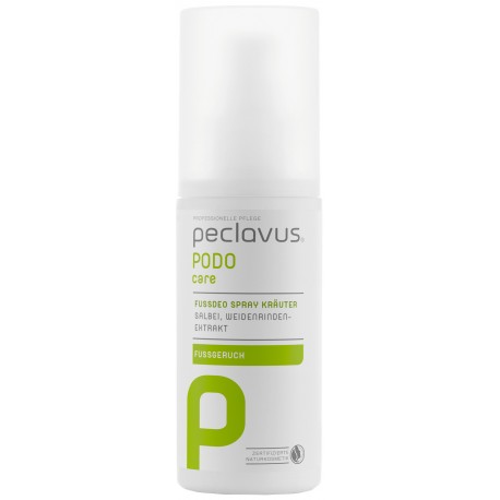 peclavus® PODOcare spray aux herbes desodorant pour les pieds