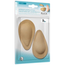 RUCK® Pelottes pour pied étalé en forme de coeur recouvets de cuir